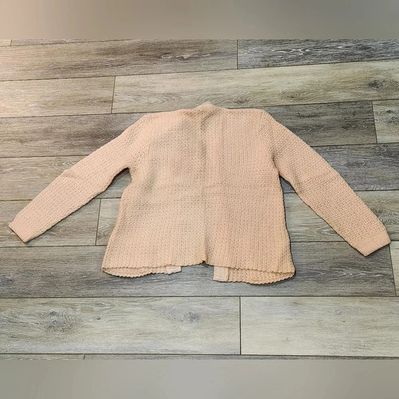 Bams vintage virgin wool light pink cardigan with embroidered trim and pockets - Picture 6 of 11